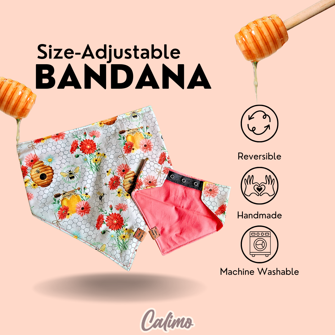 Beekeeper's Paradise Snap On Pet Bandana