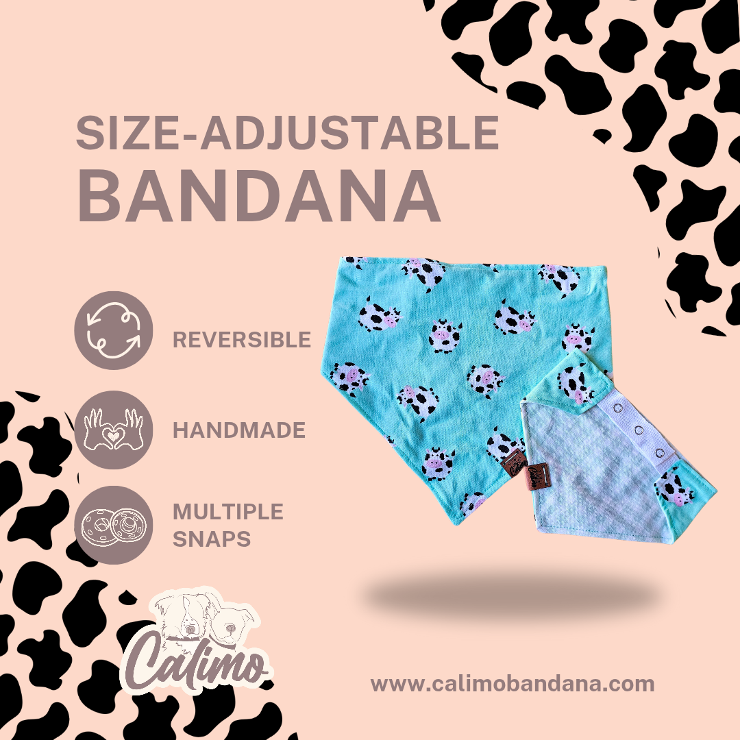 Udderly Adorable Snap On Pet Bandana