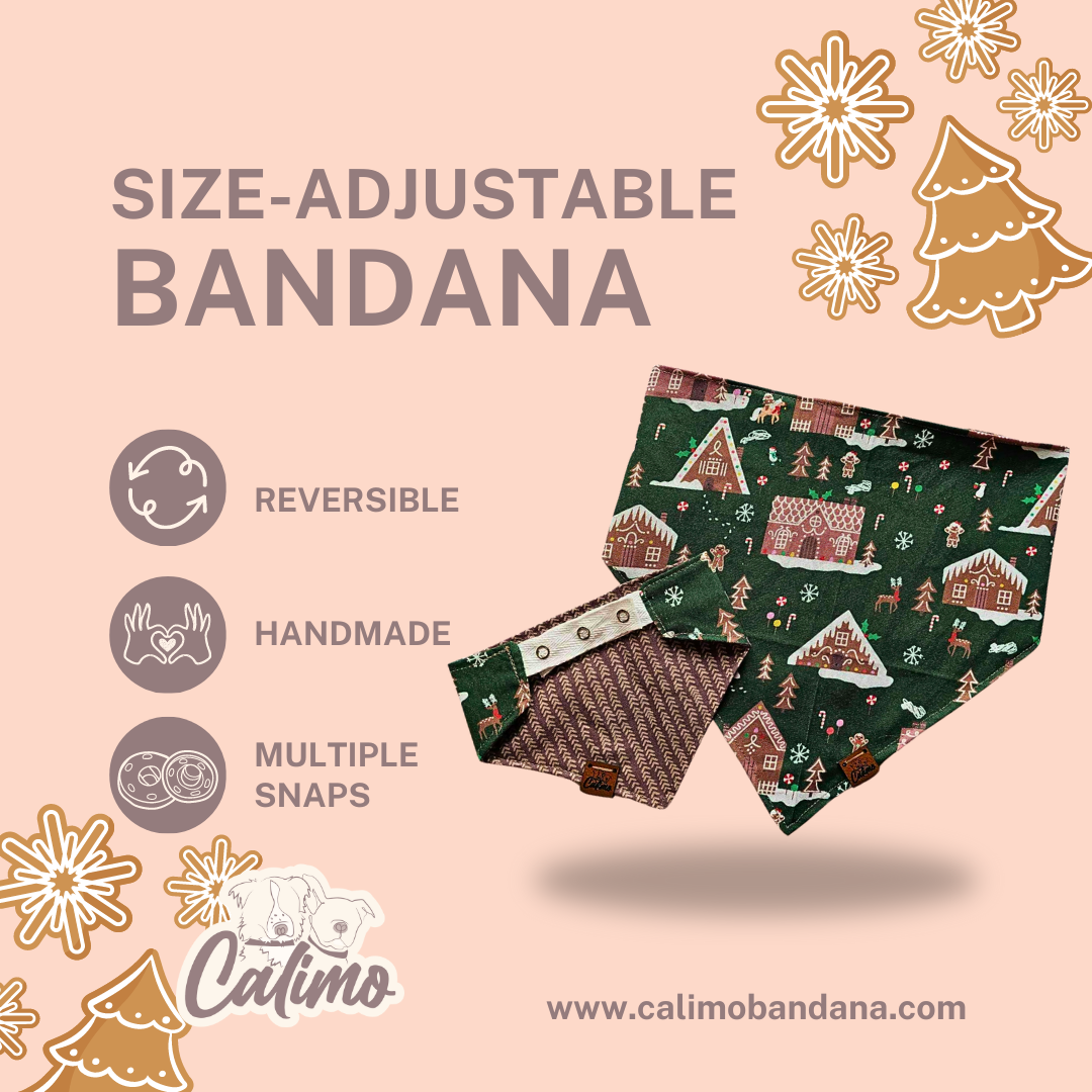Home for the Howlidays Snap-On Pet Bandana