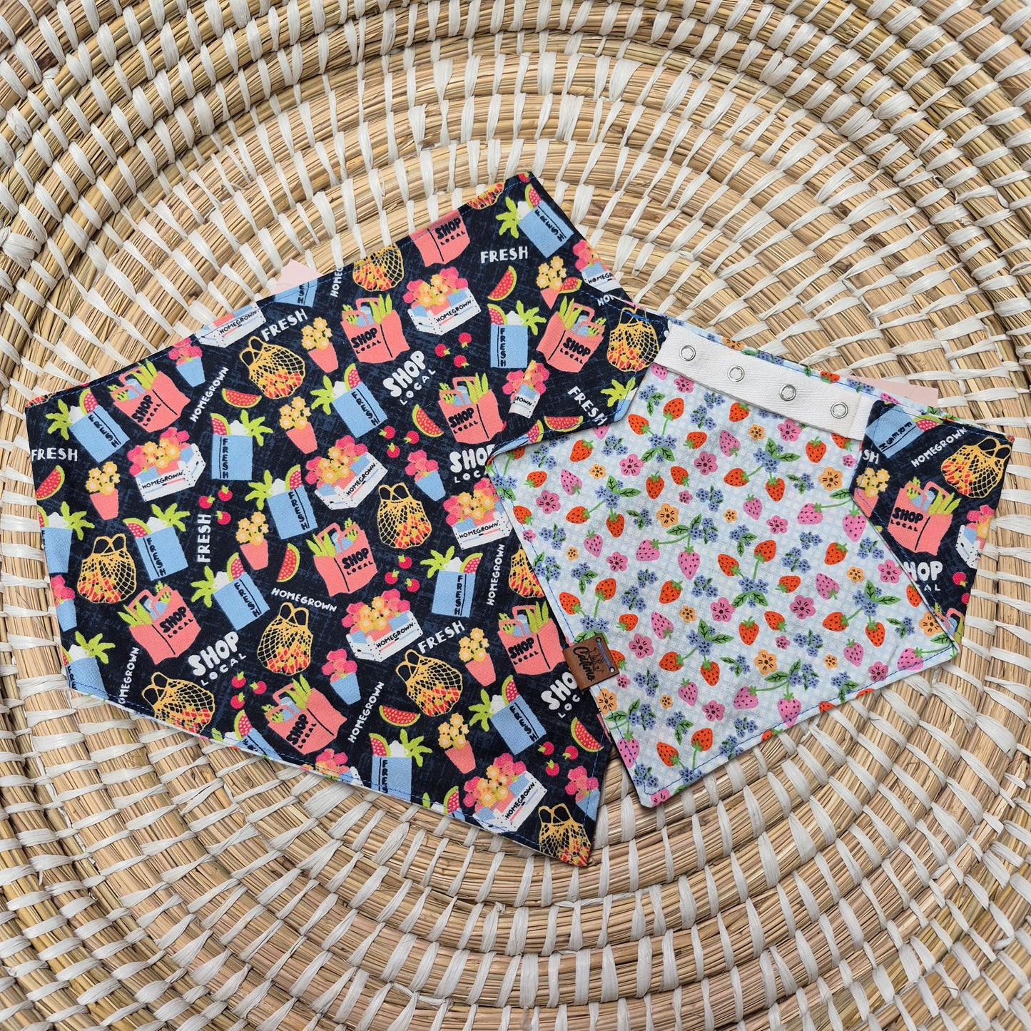 Farmer's Market Snap On Pet Bandana