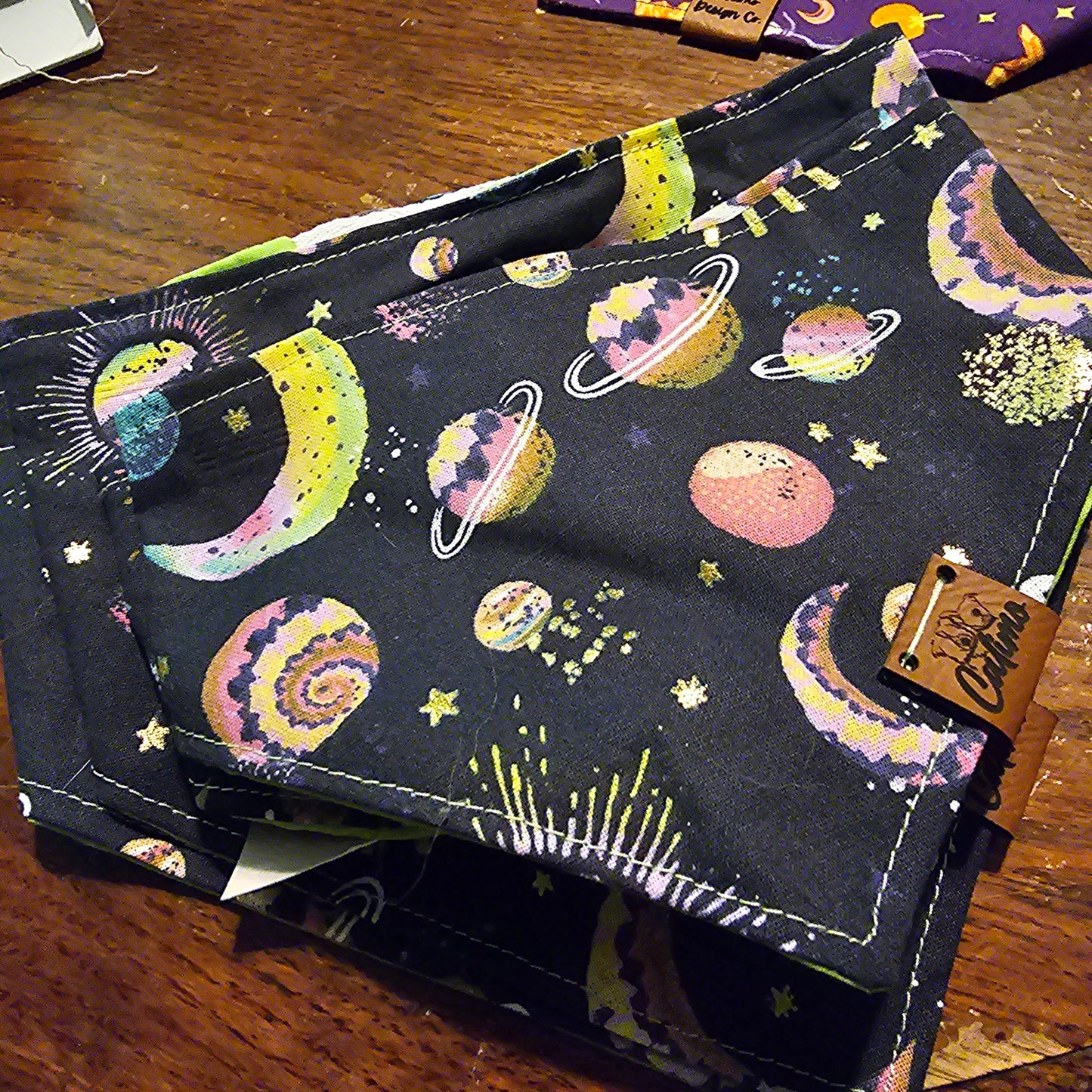 Bark Side of the Moon Snap On Pet Bandana