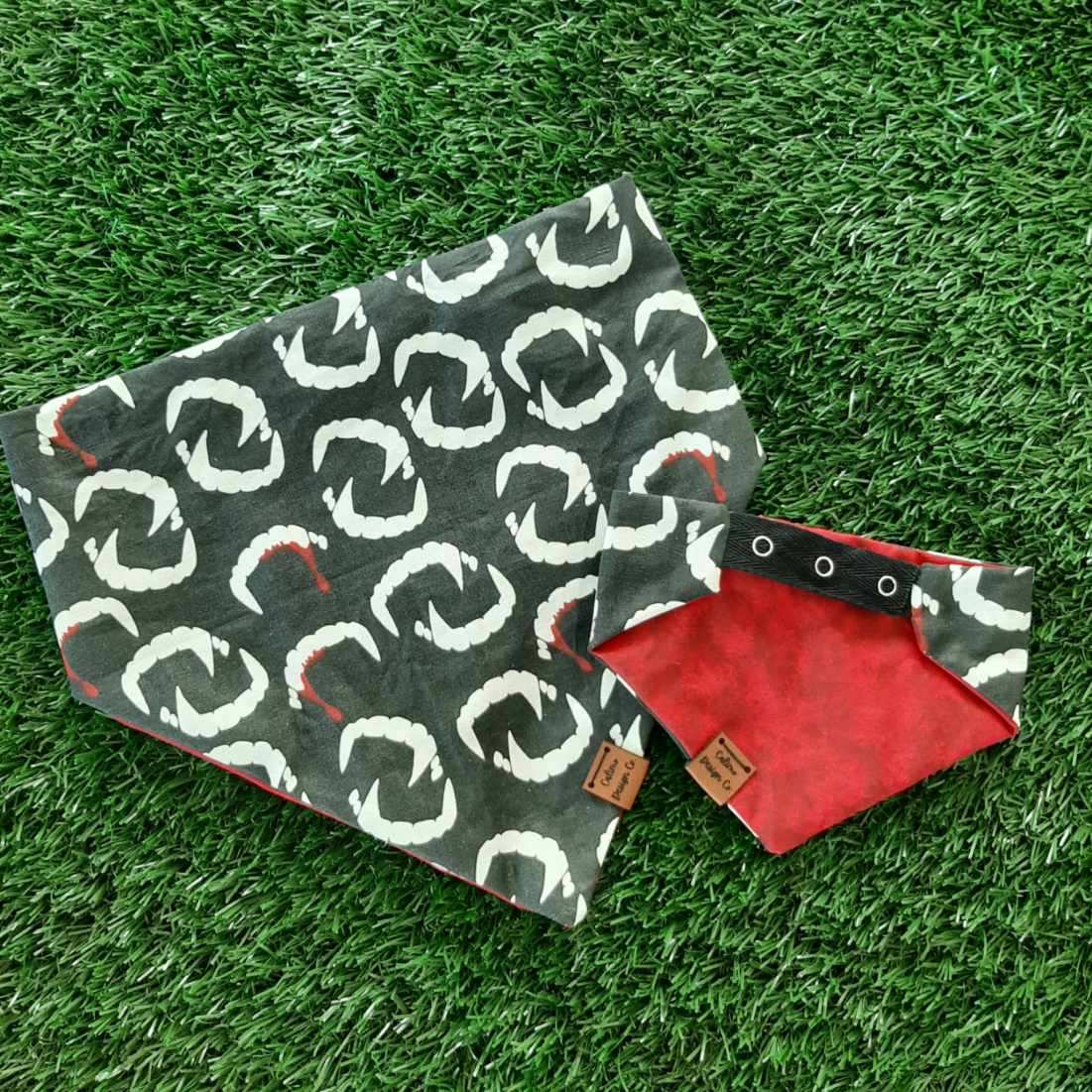 Vampire Snap On Pet Bandana