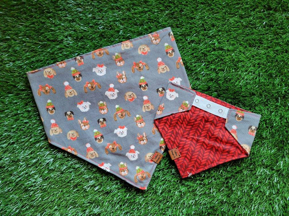 Snow Puppies Snap On Pet Bandana