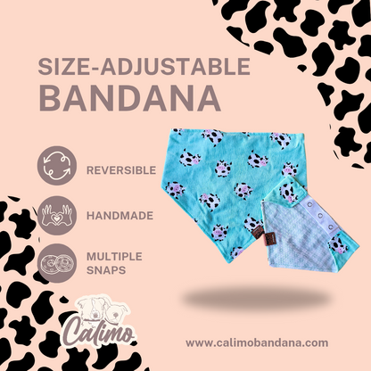Udderly Adorable Snap On Pet Bandana