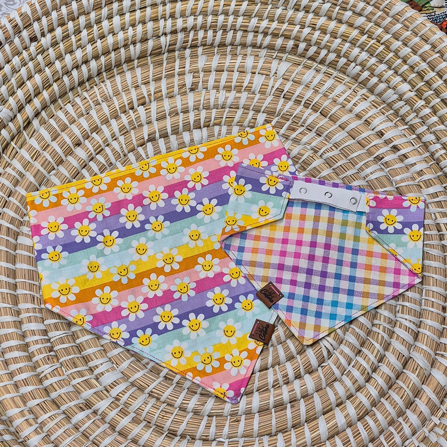 Daisy Days Snap On Pet Bandana