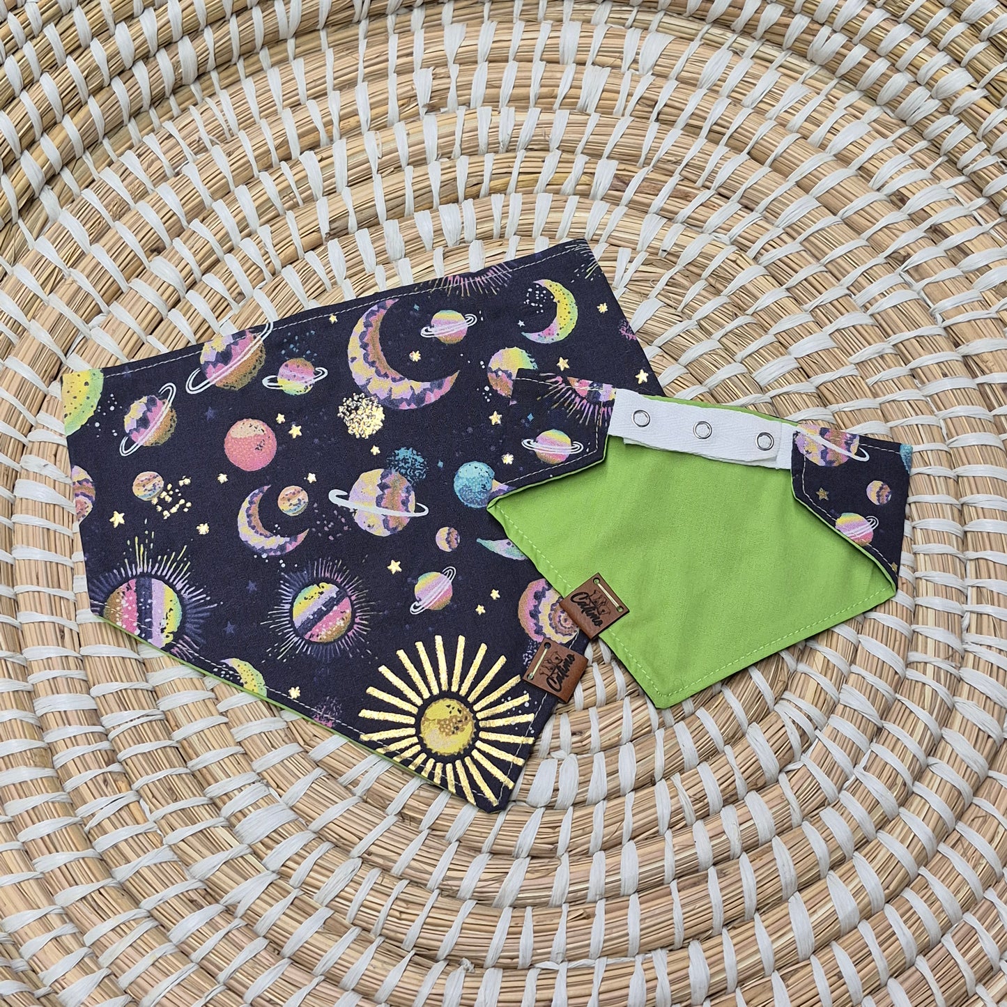 Bark Side of the Moon Snap On Pet Bandana