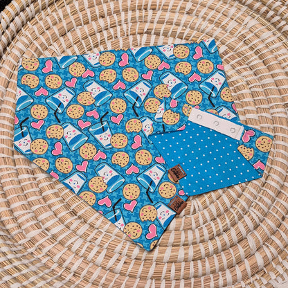 Milk & Cookies Snap On Bandana